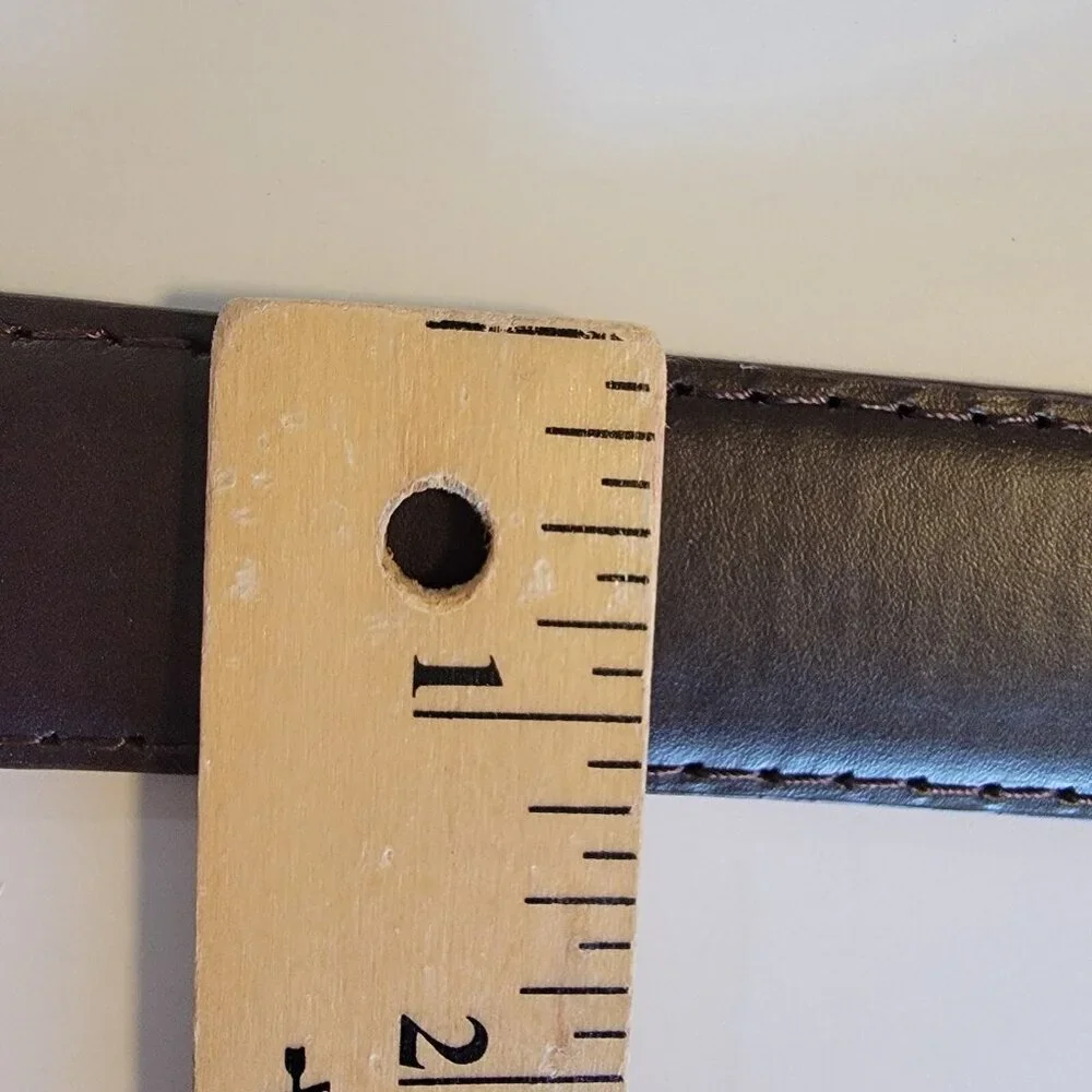 NEW Dark Brown Genuine Leather Belt ‎ XL 42-44 Classic Career Inner Zipper